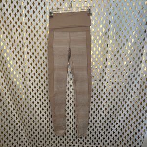 NWOT Offline by Aerie fold over hi rise leggings hugger nude tan size XS